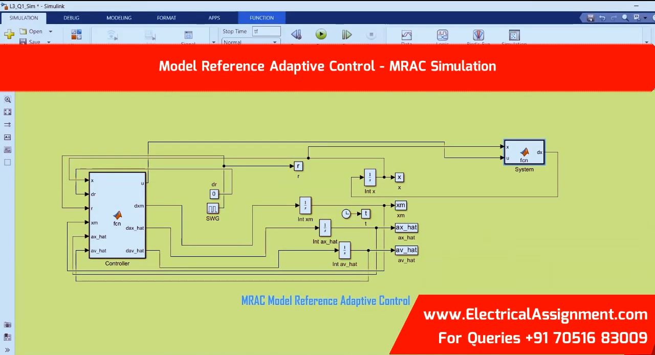 Adaptive Control Design with Model Reference Adaptive Control MRAC for Helicopter Control screenshot 5
